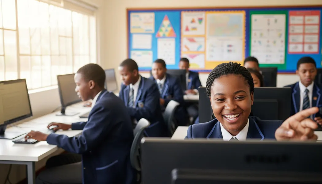 Learners in computer lab