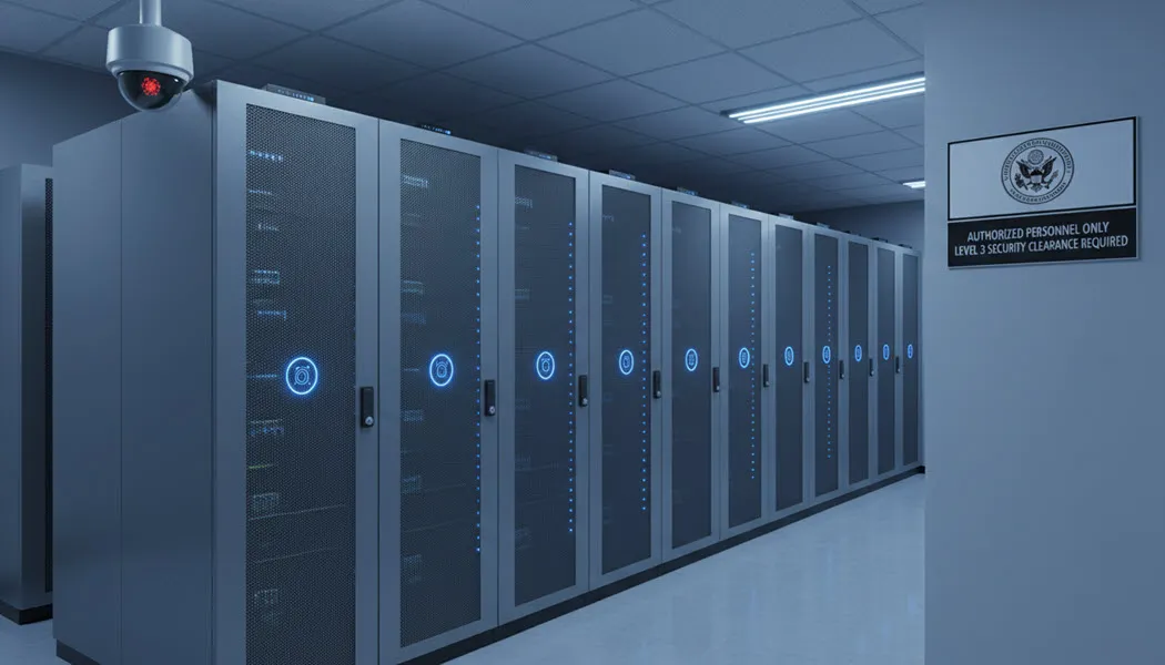 Government building with security