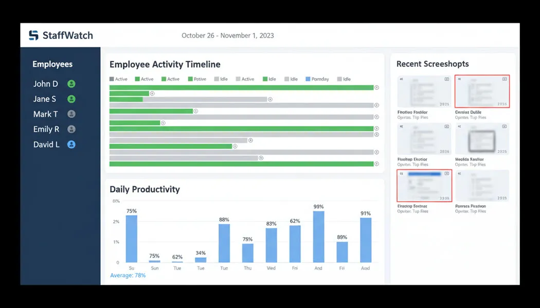 StaffWatch dashboard